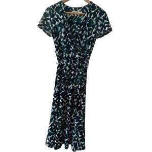 Jersey Short Sleeve Print Dress